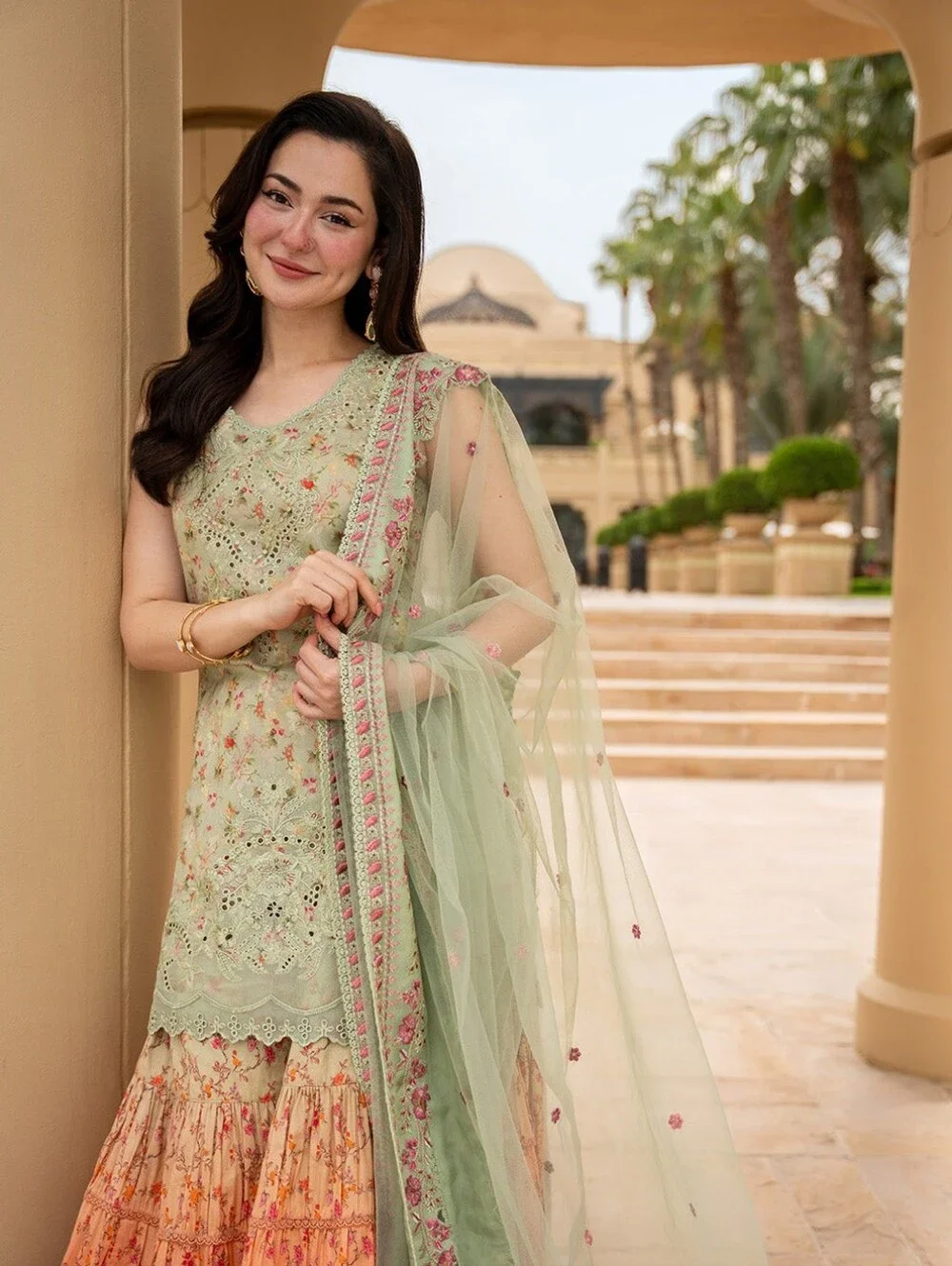 Faiza Saqlain- Eldira - Embroidered Lawn Suit - Garaara With Embroidered Duppata - Picture 2 of 3